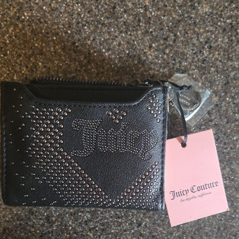 Brand NEW Juicy Couture Black Studded Card Holder✨️✨️